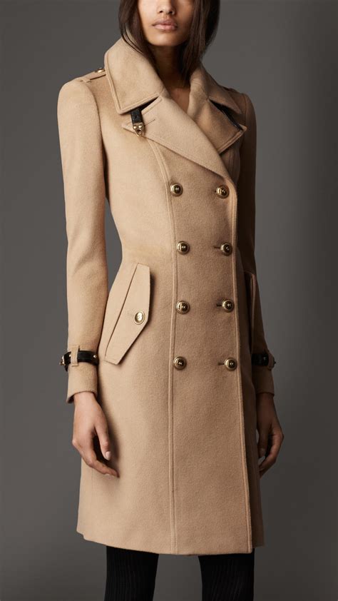 women's burberry wool coat